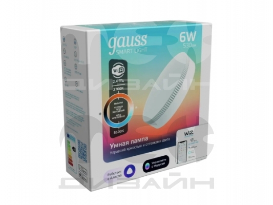   Gauss Smart Light 6W 530lm 2700-6500 GX53