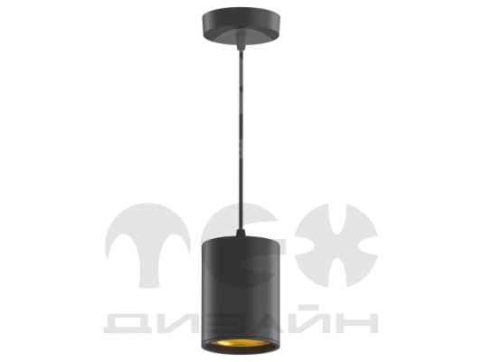 LED светильник накладной (подвесной) HD037 12W (черный/золото) 3000K 79*100мм 1/20