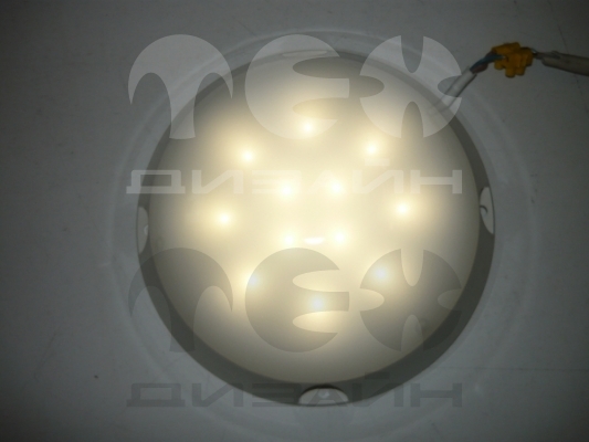 Светодиодный светильник "ВАРТОН" ЖКХ круг IP65 185*70 мм антивандальный 6ВТ (диод 0,5Вт) 4000К