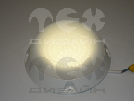 Светодиодный светильник "ВАРТОН" ЖКХ круг IP65 185*70 мм антивандальный 10 ВТ (диод 0,1Вт) 4000К