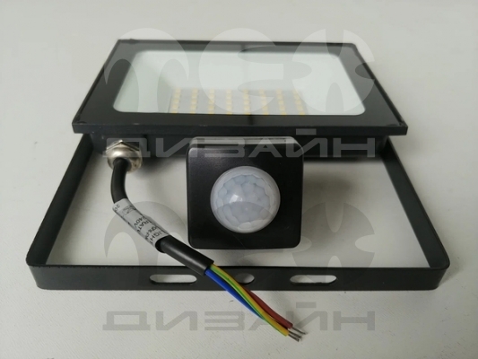 FL-LED Light-PAD SENSOR 10W Grey 4200К Светодиодный прожектор с датчиком движения