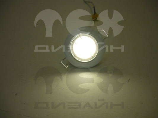 Светильник Gauss Metal CA005 Круг, поворотный, белый, MR16 GU5.3 7W 4100K 220V